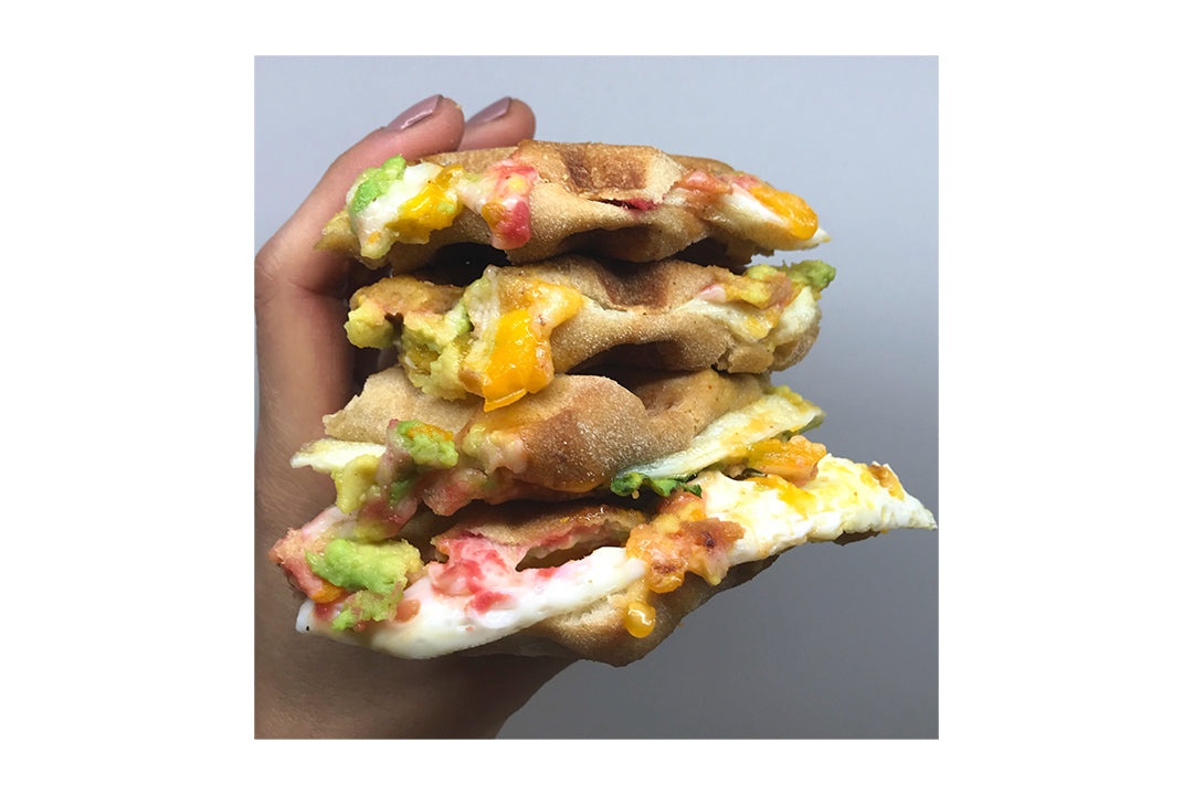 Anything Goes Waffle Breakfast Sandwich