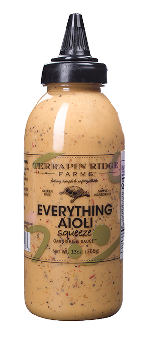 Everything Aioli Squeeze Garnishing Sauce - 13 oz – Terrapin Ridge Farms