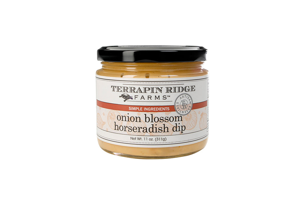 Jar of Onion Blossom Horseradish Dip