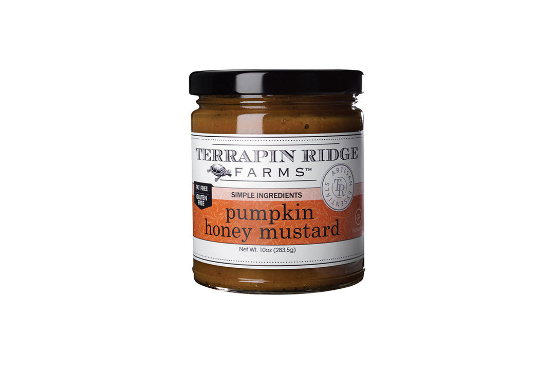 Pumpkin Honey Mustard Goat Cheese Log with Terrapin Ridge Farms Pumpkin Honey Mustard