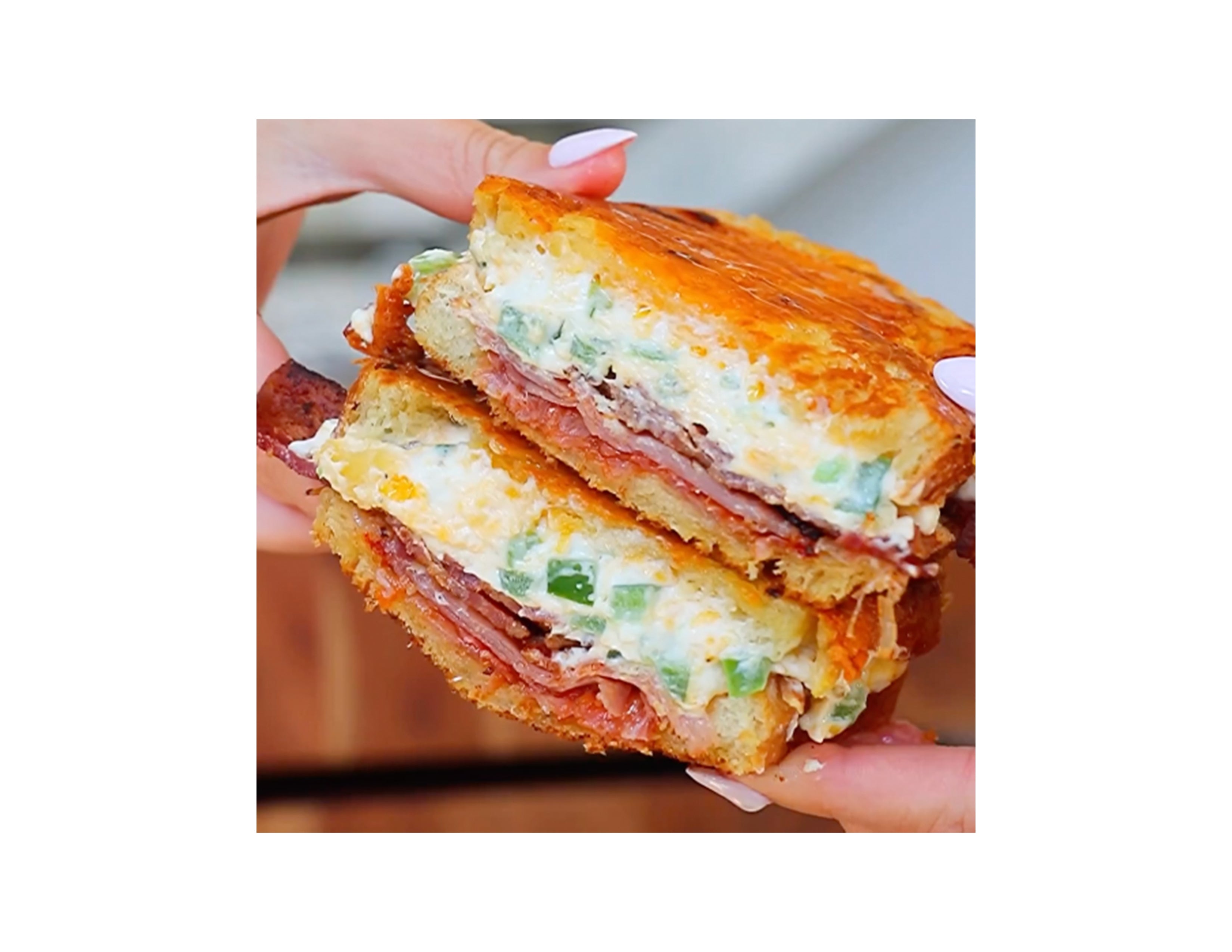 jalapeno popper grilled cheese with Hot Pepper Bacon Jam