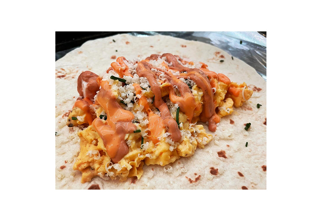 Ultimate Breakfast Burrito with Terrapin Ridge Farms Everything Aioli