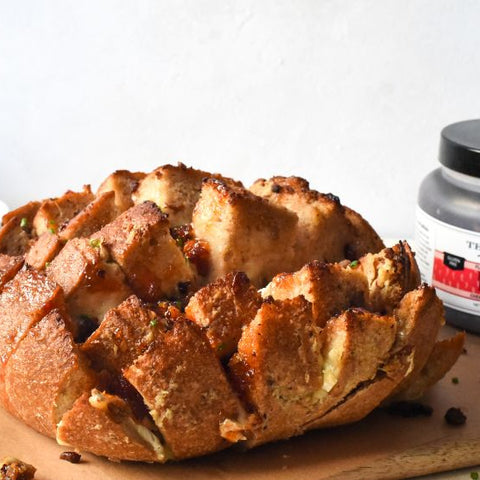 Pull-Apart Bread with Brie & Hot Pepper Bacon Jam recipe