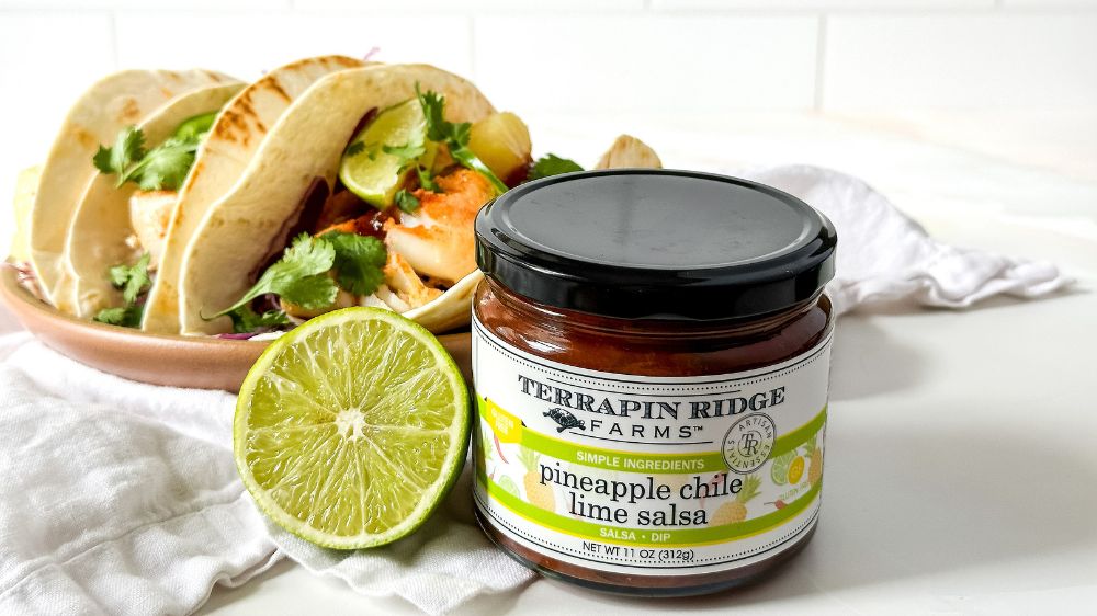 Blackened Fish Tacos with Pineapple Chile Lime Salsa