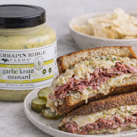 Garlic Kraut Reuben Sandwich recipe