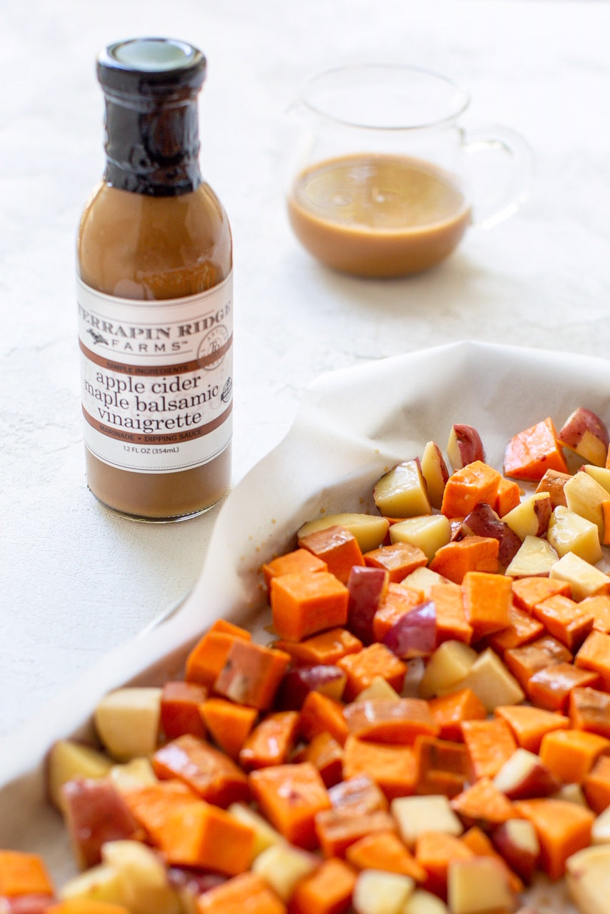 apple cider maple balsamic vinaigrette product in use picture