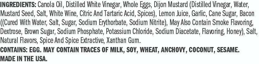 Ingredients for Bacon Aioli Garnishing Squeeze - Quart