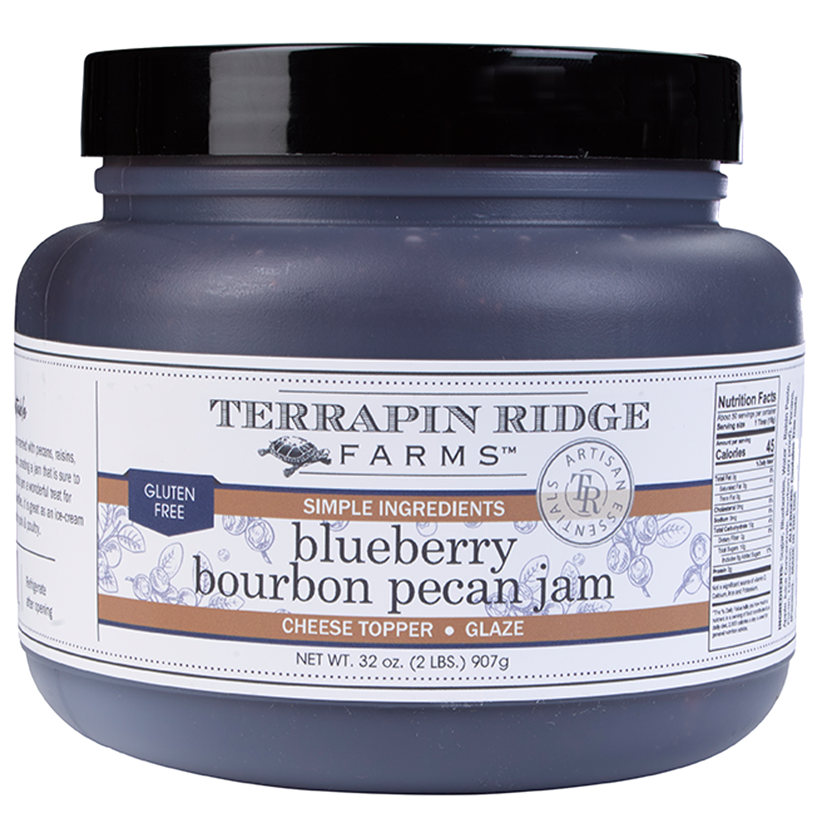Blueberry Bourbon Pecan Jam - Quart