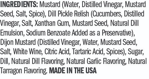 Ingredients for Dill Pickle Mustard -  Quart