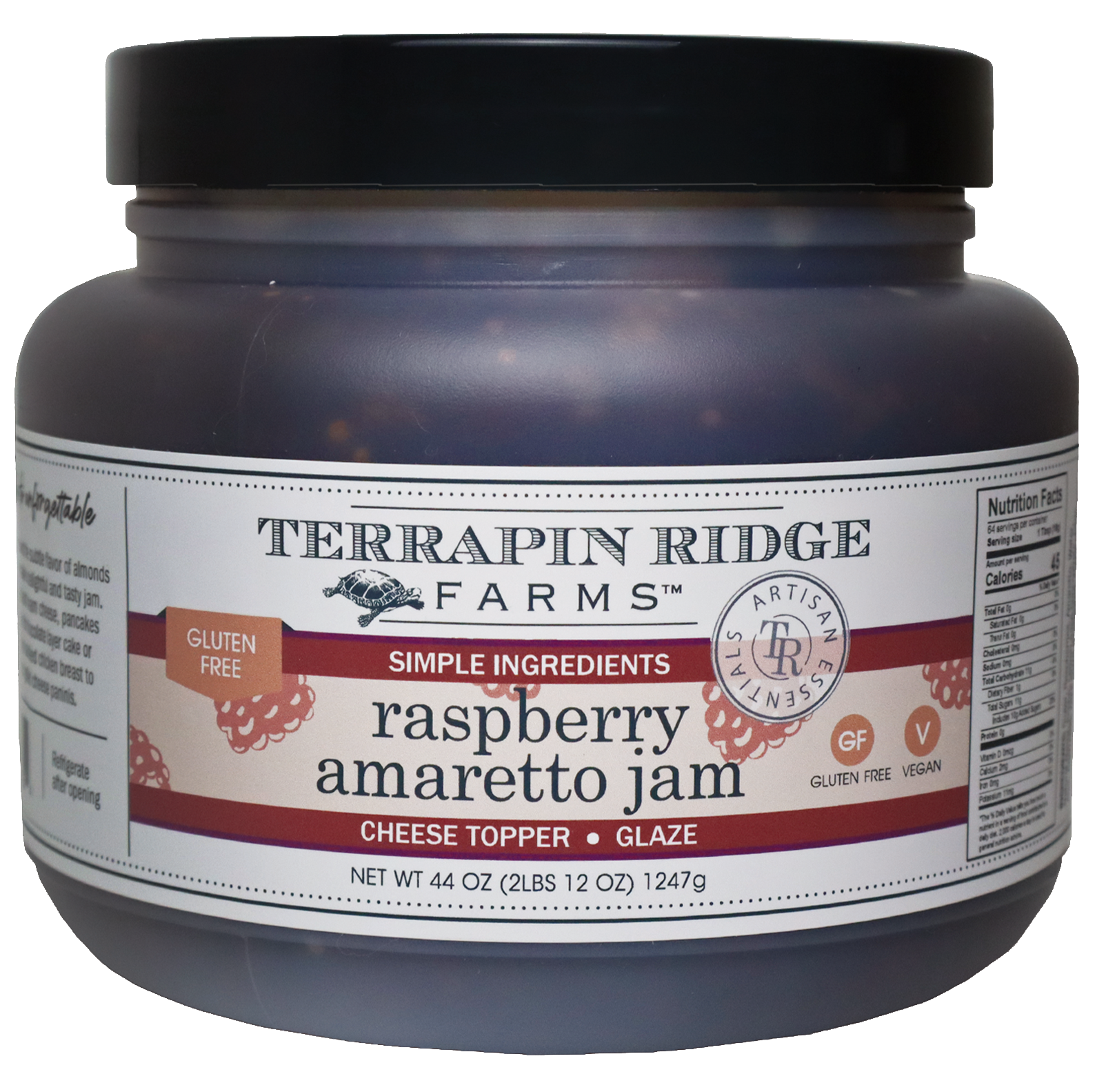 Raspberry Amaretto Jam - Quart