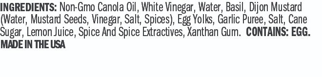 Ingredients for Pesto Aioli Garnishing Squeeze - 7.5 oz