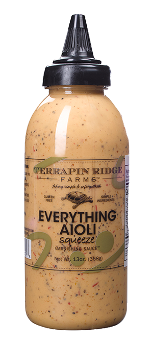 Everything Aioli Squeeze Garnishing Sauce - 13 oz
