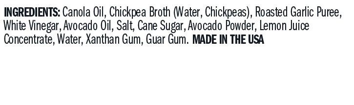 Ingredients for Avo Aioli Roasted Garlic Garnishing Squeeze - 7.75 oz