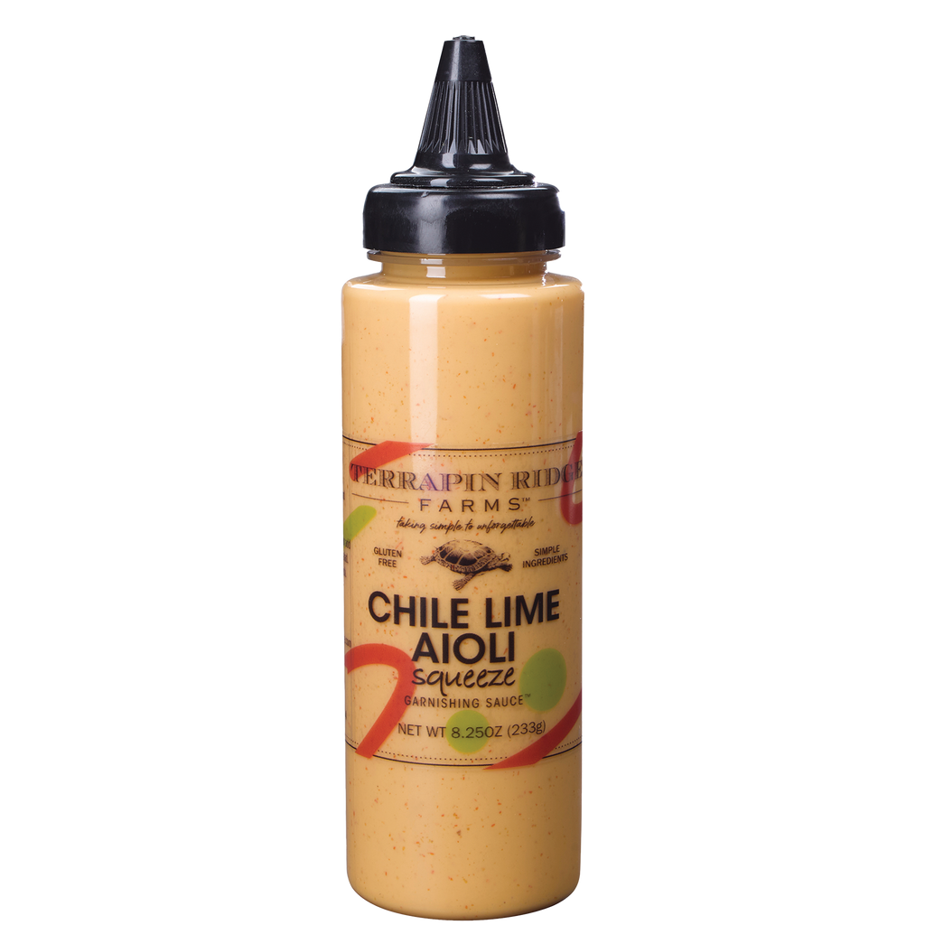 イタリア メリ・ピエーロ社『Flesh for the garden』A・リンチ Chile Lime Aioli Squeeze Garnishing Sauce – Terrapin Ridge Farms