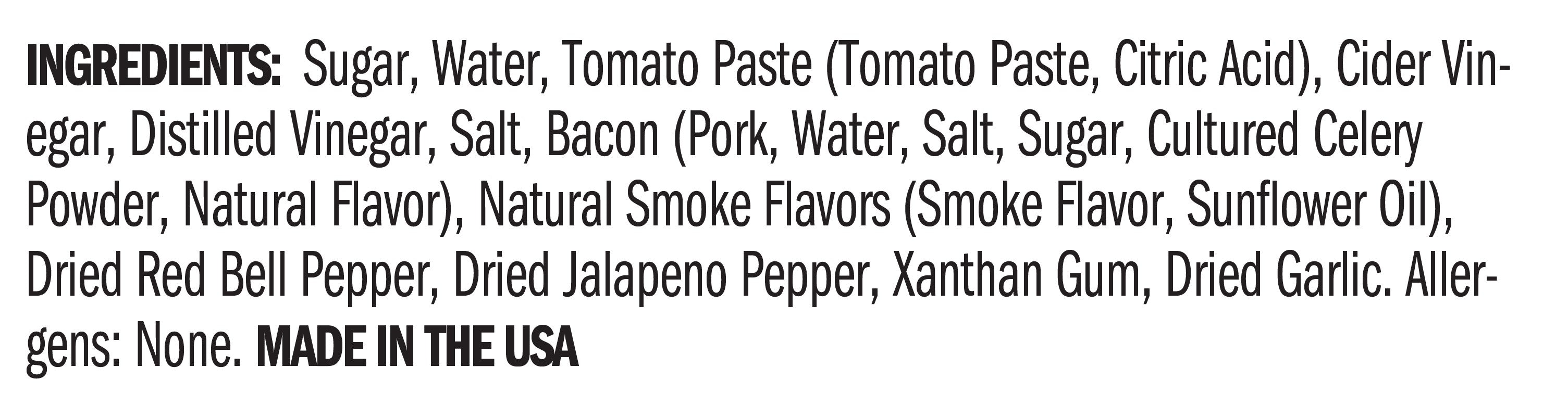 Ingredients for Hot Pepper Bacon Grill & Wing Squeeze