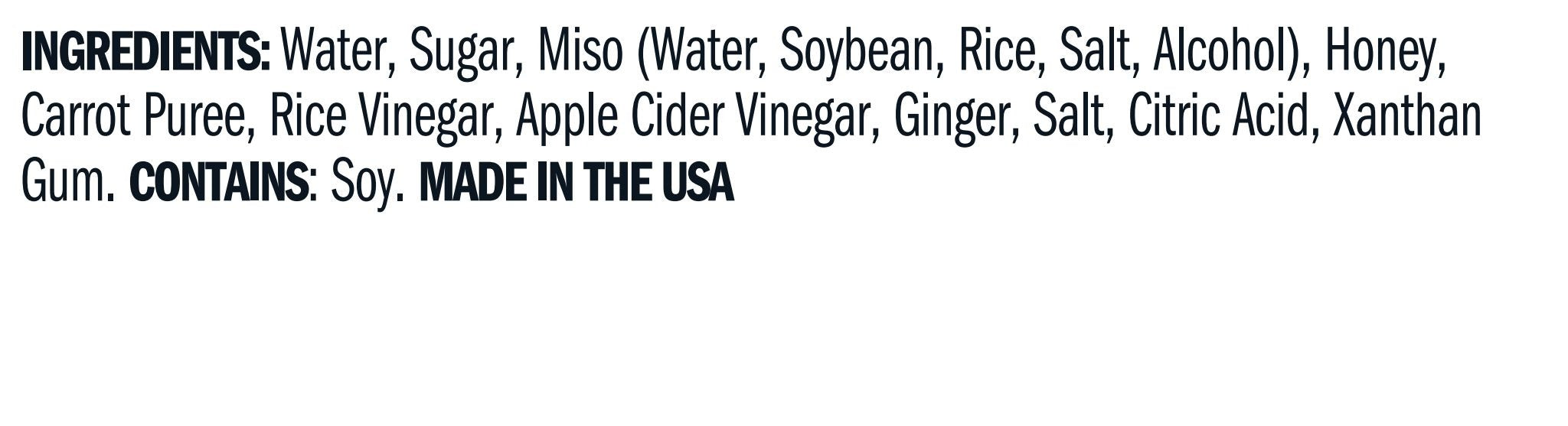 Ingredients for Ginger, Miso and Honey Salad Dressing
