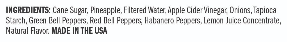 Ingredients for Pineapple and Habanero Sauce