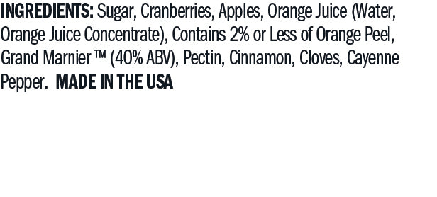 Ingredients for Cranberry Relish with Grand Marnier 2 Pack