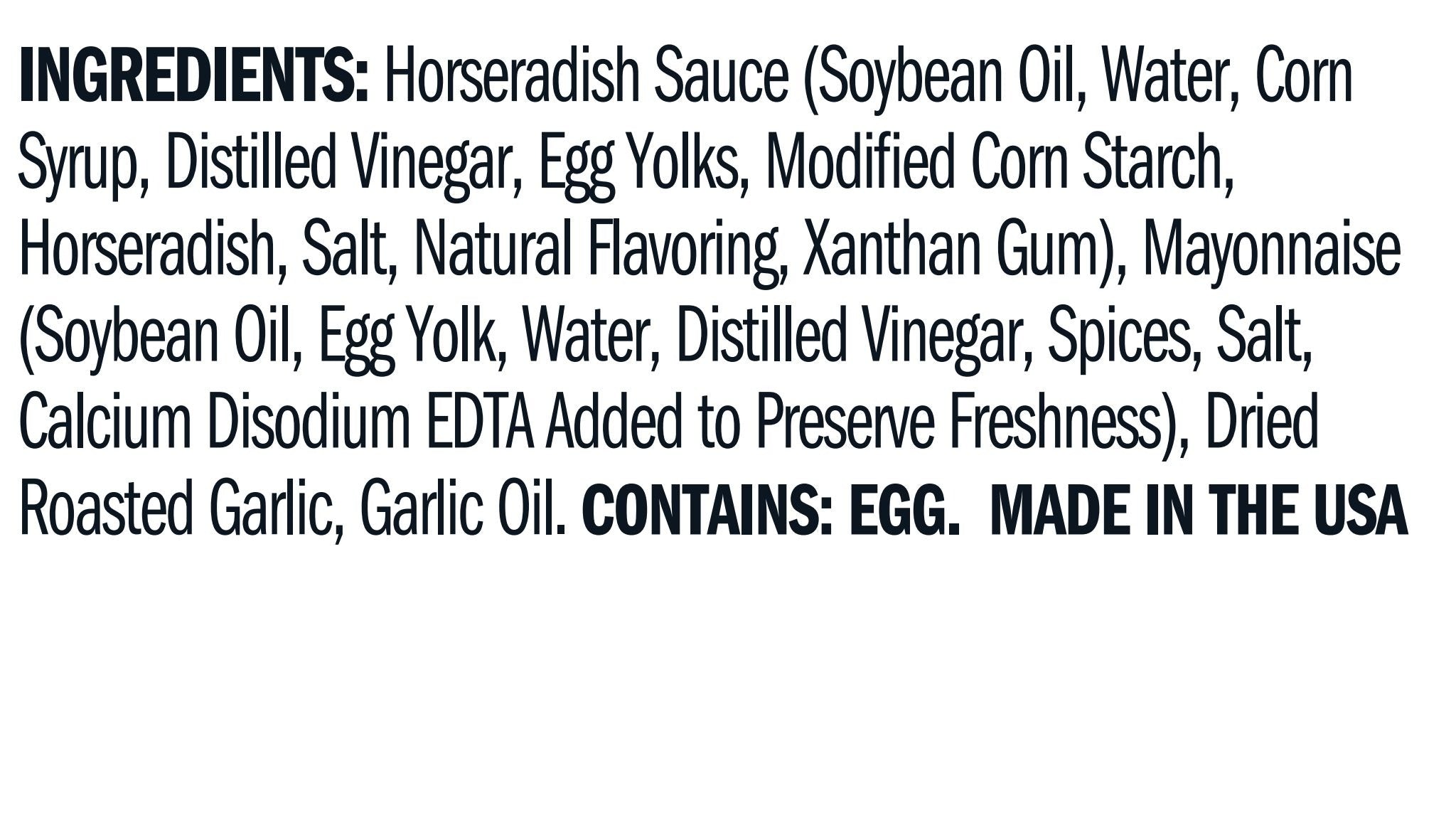 Ingredients for Roasted Garlic Horseradish Dip
