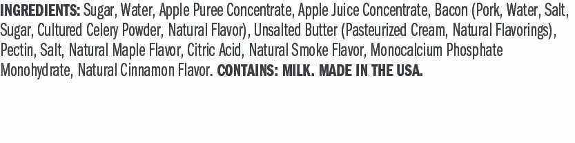 Ingredients for Apple Maple Bacon Jam