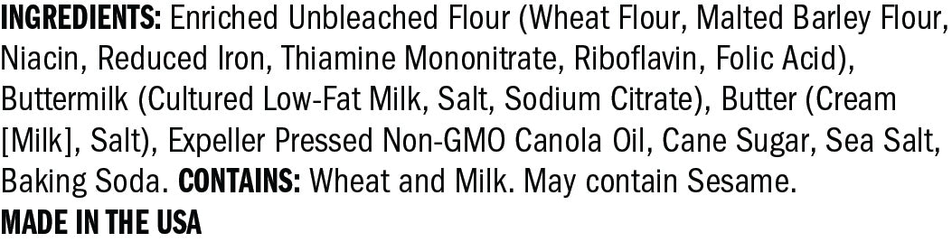 Ingredients for Sea Salt Crackers