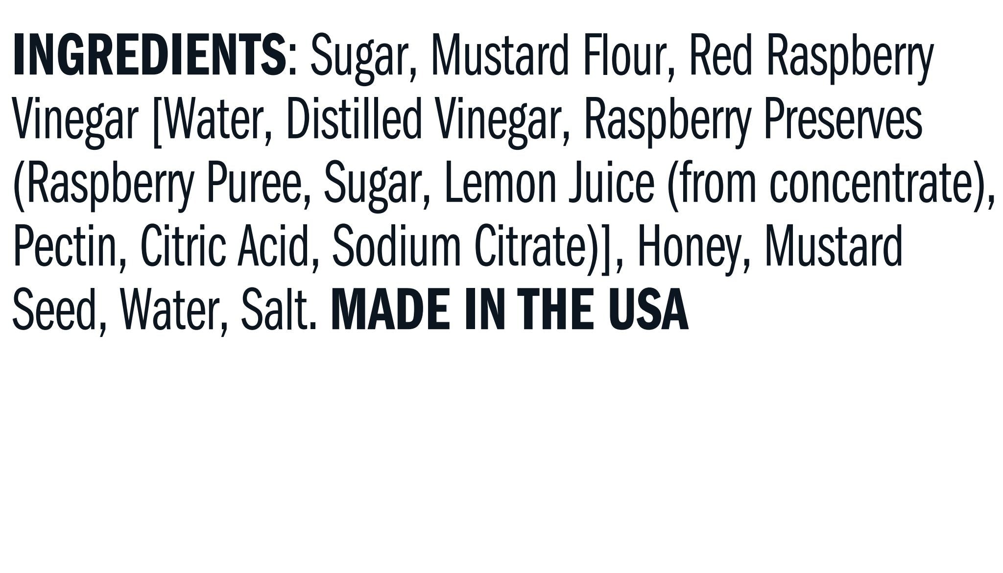 Ingredients for Raspberry Honey Mustard