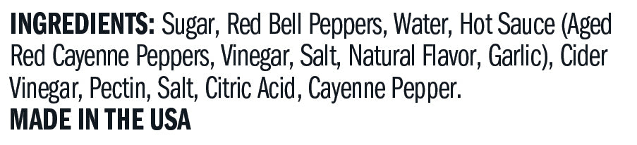 Ingredients for Red Pepper Jelly