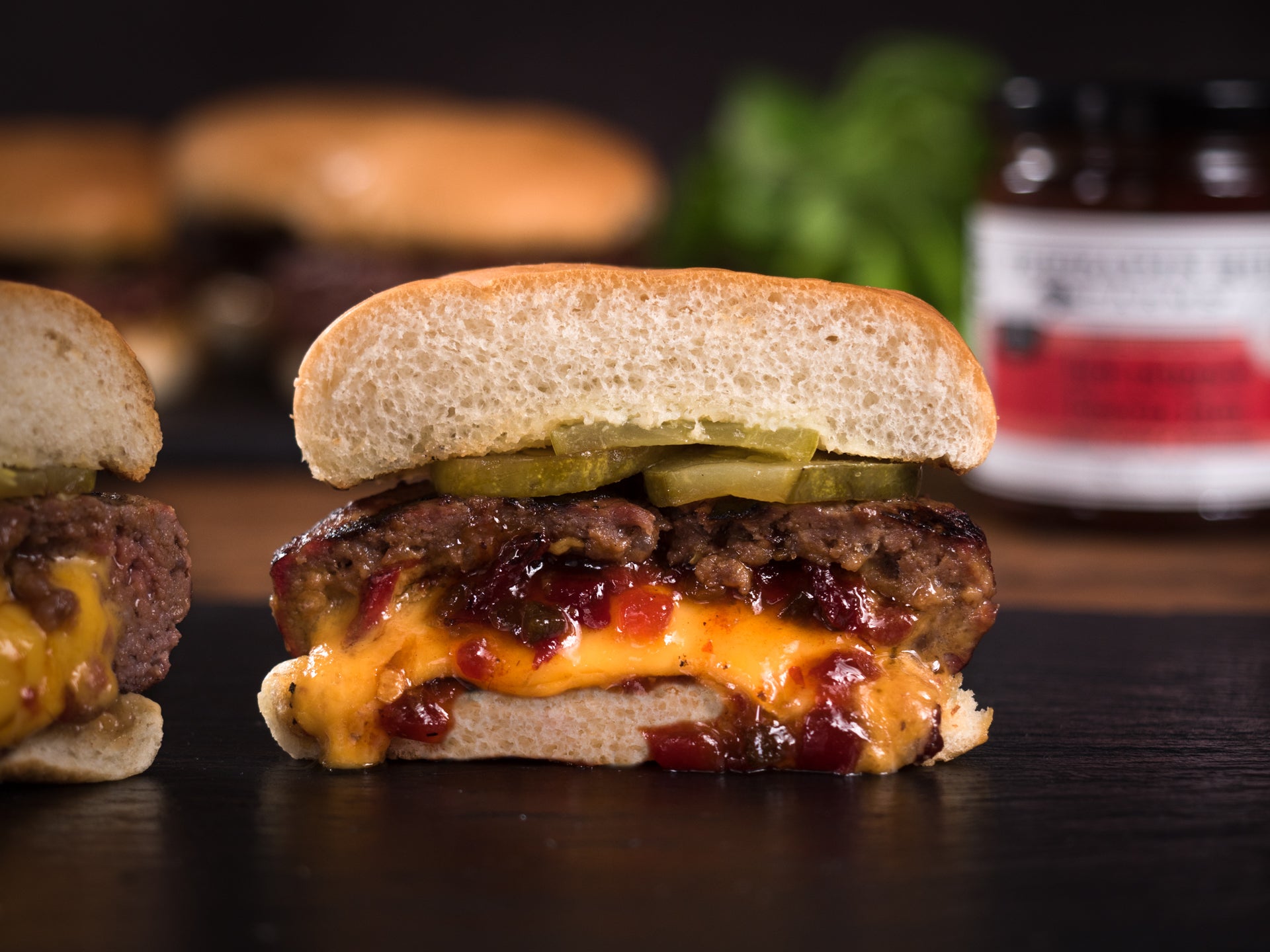 Hot Pepper Bacon Jam burger