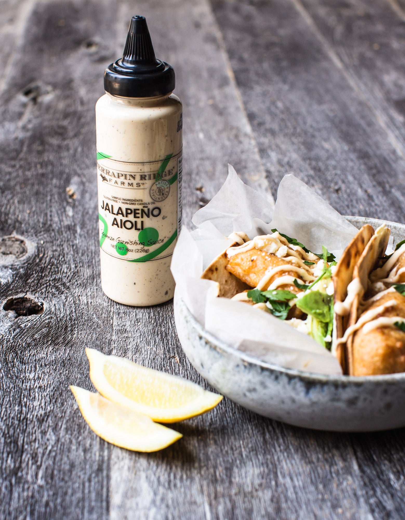 Jalapeno Aioli Squeeze Garnishing Sauce – Terrapin Ridge Farms