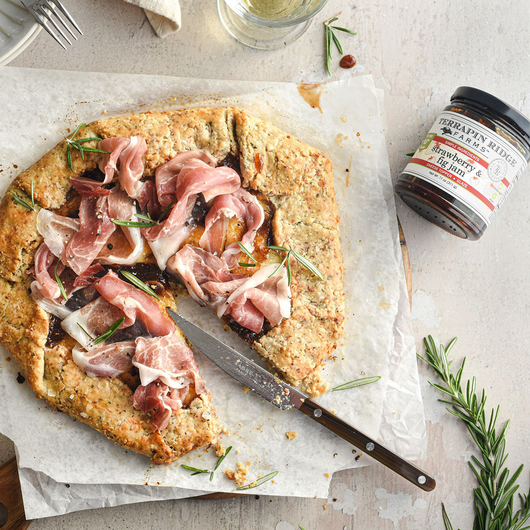 Strawberry and Fig Gourmet Jam galette